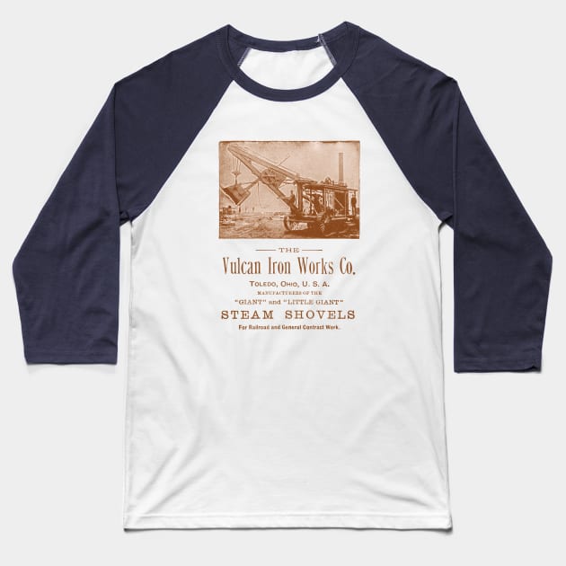 1890 Vulcan Iron Works of Toledo Baseball T-Shirt by historicimage